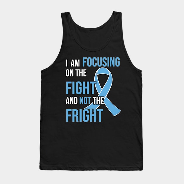 Prostate Cancer Awareness Ribbon for a Cancer Survivor Tank Top by jkshirts